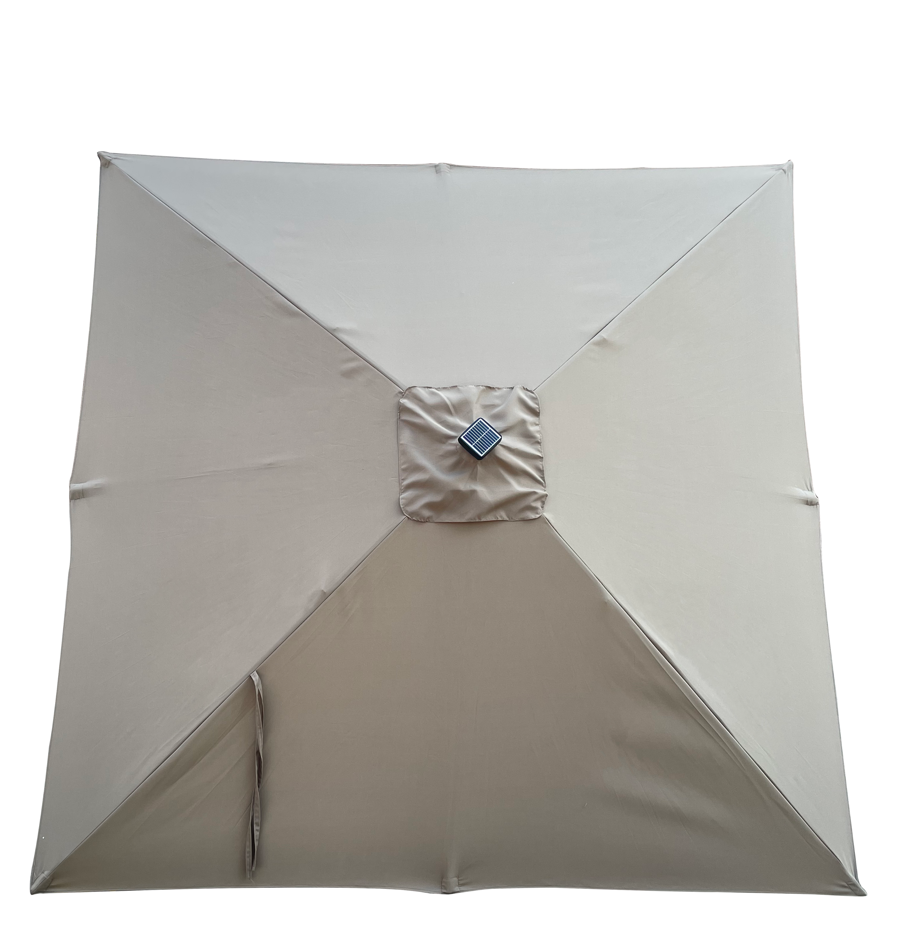 Alt View 2. Loheer - Loheer Square Patio Umbrella Solar Lighted Outdoor Umbrella Waterproof Sun Shade with Crank and Cross Base.