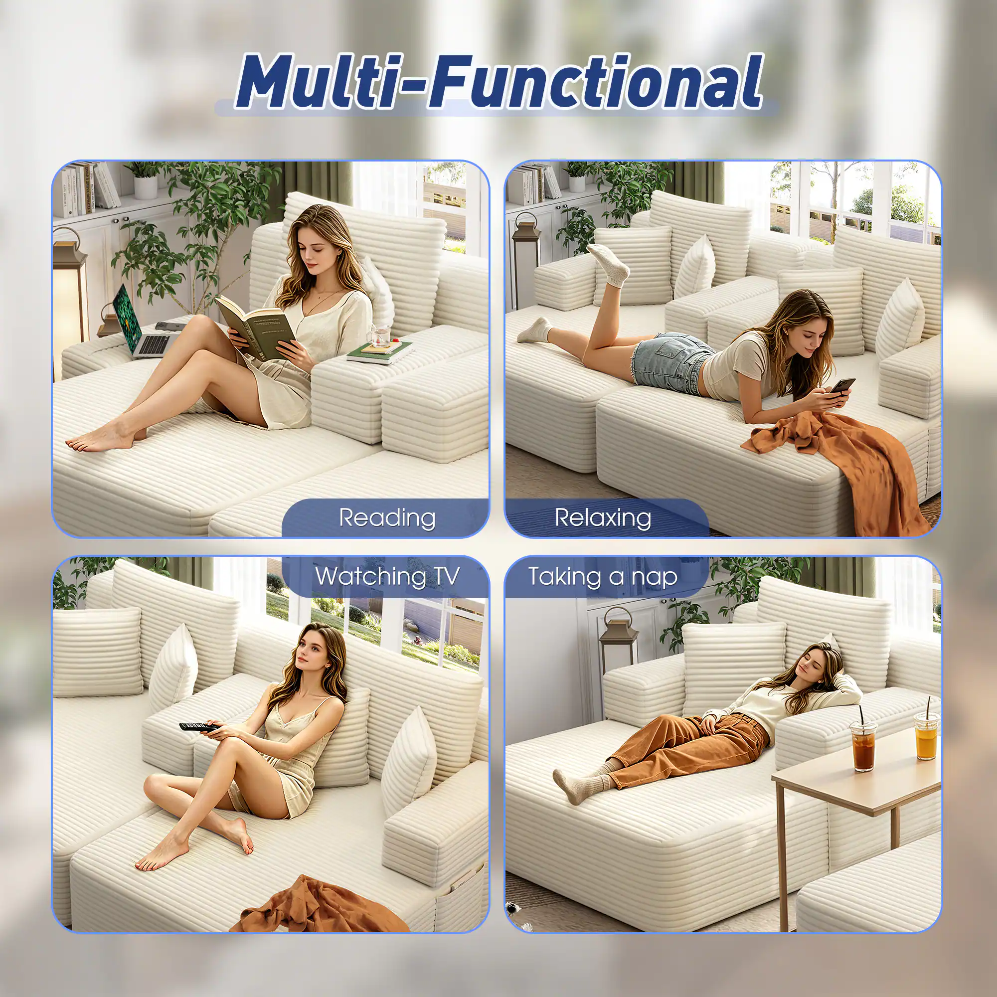 Multi-Functional

- Reading
- Relaxing
- Watching TV
- Taking a nap