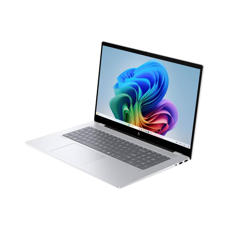 Alt View 3. HP - HP OmniBook X 17.3" TouchScreen Laptop,Intel Ultra 7 256V,16GB RAM,2TB SSD+1TB Dock Set,Backlit Keyboard,Win 11,Silver - Silver.