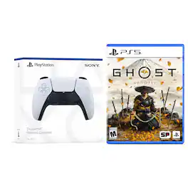 Sony - PlayStation 5 DualSense Wireless Controller with Ghost of Yotei Bundle - White