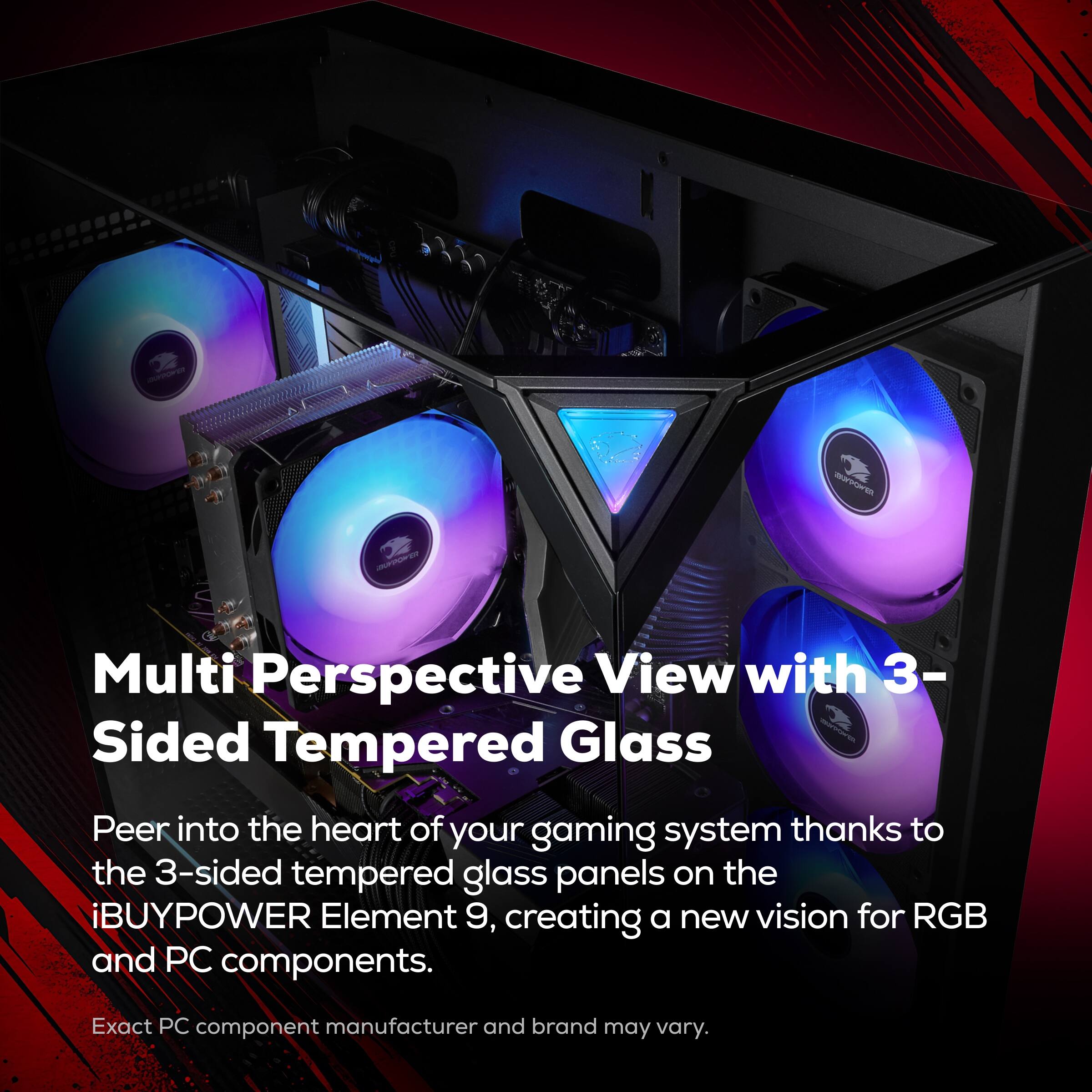 iBUYPOWER Element Gaming Desktop PC Intel Core Ultra 7 265F,NVIDIA
