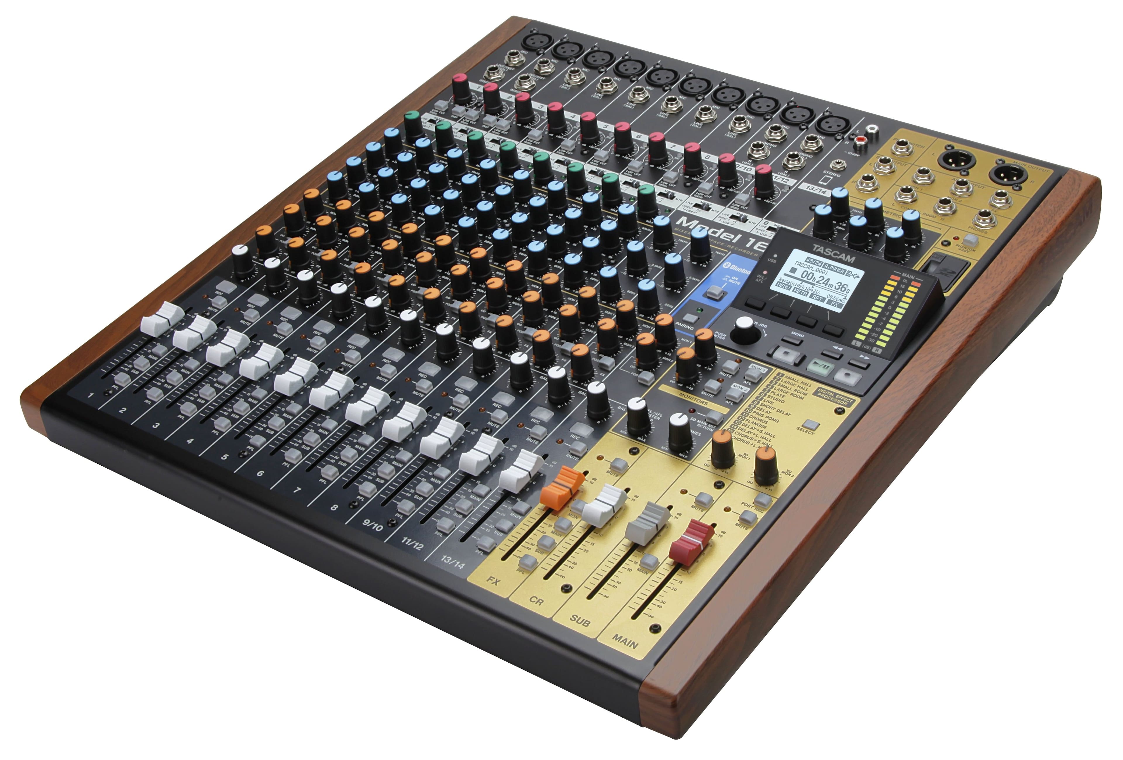 TASCAM - Model 16 All-in-One Mixing Studio Mixer, Audio Interface and Multitrack Recorder