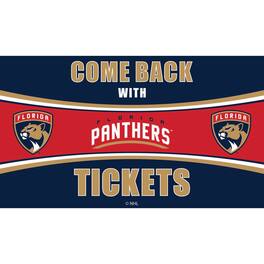 Evergreen Enterprises - Florida Panthers 28" x 16" Come Back With Tickets Door Mat - Multicolor