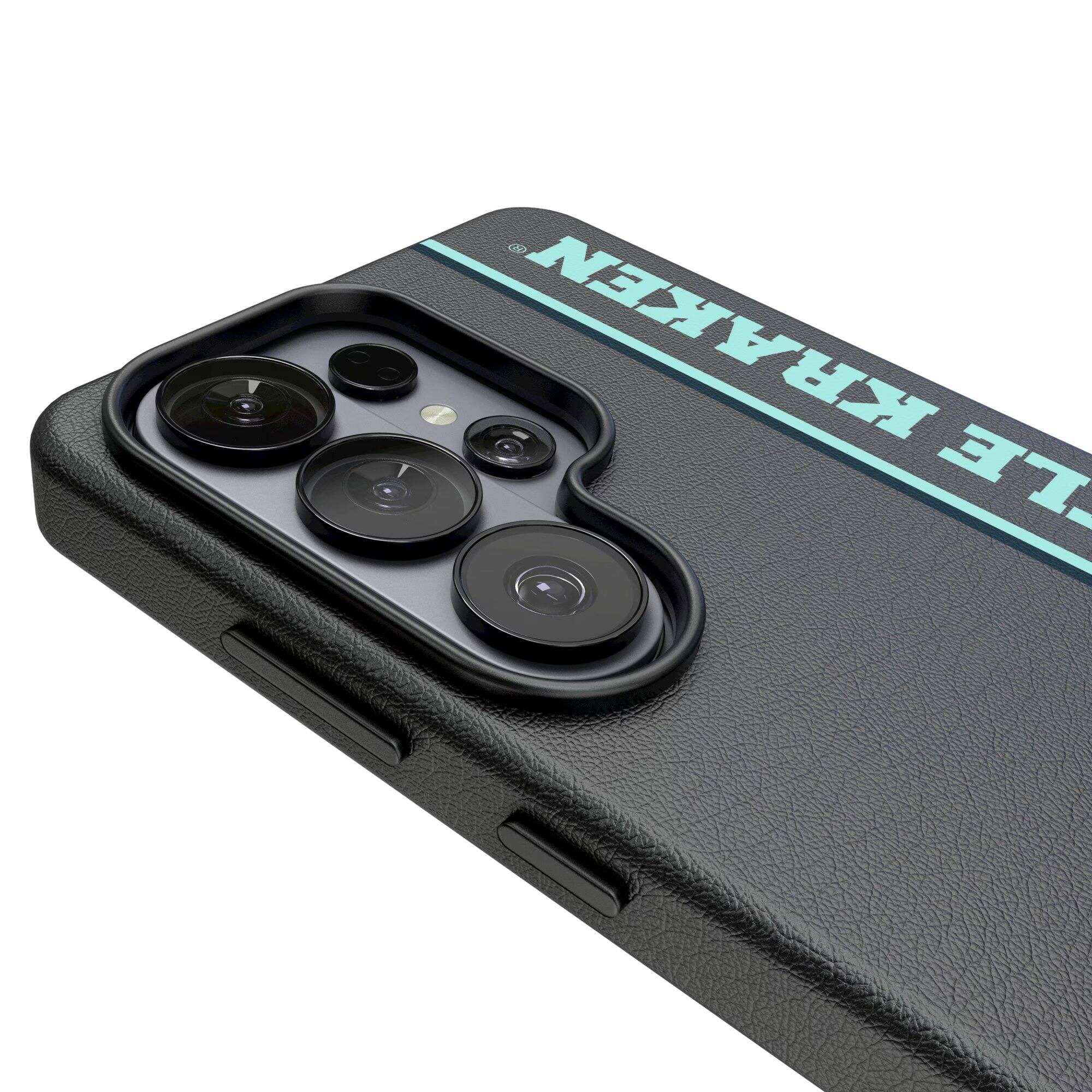 Alt View 2. Keyscaper - Black Seattle Kraken Galaxy Magnetic Bump Case - S24 Plus - Black.