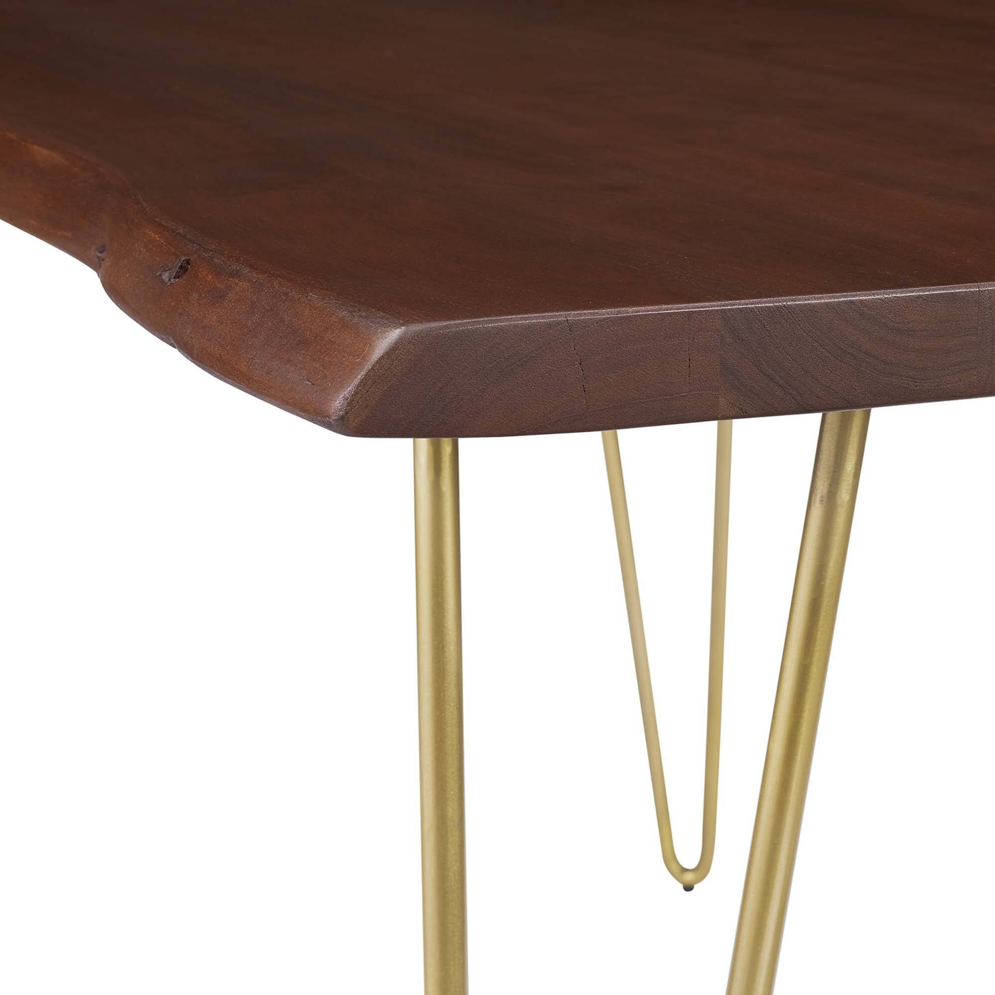 Alt View 6. Modway - Ardor 60" Live Edge Acacia Wood Acacia Wood Dining Table - Brown.