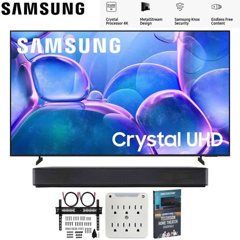 Samsung - 70" U7900 Series UHD 4K Smart Tizen TV (2025) with LG SKM1 2.0 Channel Compact Bluetooth Soundbar Bundle