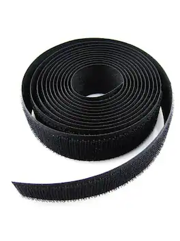 Grizzly Supply - 3/4" Hook & Loop Continuous Roll 25 yards/roll - Black