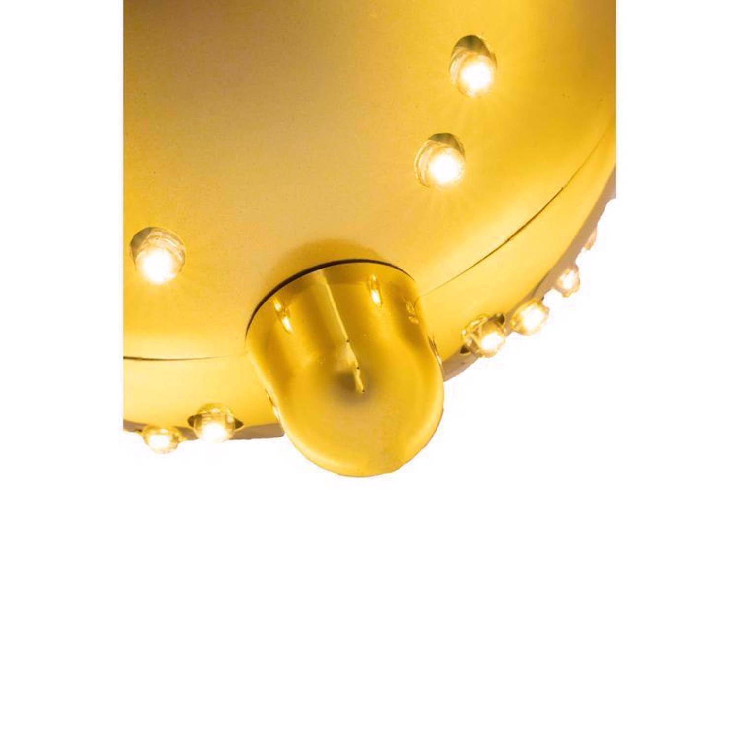 Angle. Celebrations - Celebrations Platinum LED Clear/Warm White Lighted Ornament 6 in. Hanging Decor - Warm White.