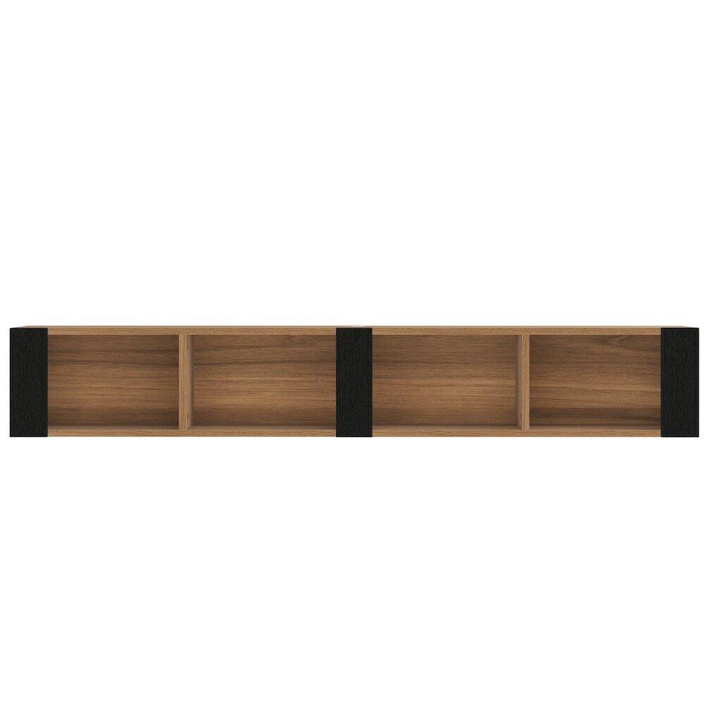 Alt View 1. Atelier Mobili - Floating TV Stand for 75 Inch TVs – Wall Mounted Entertainment Center - Brown.