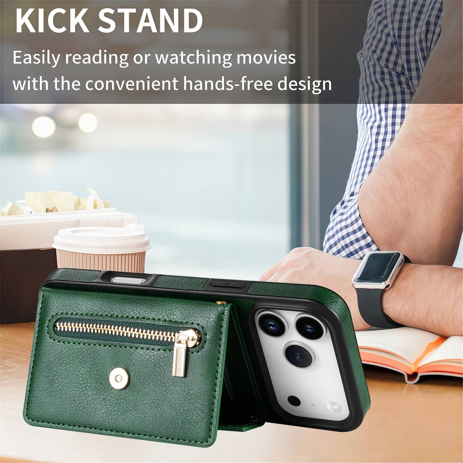 KICK STAND

Easily reading or watching movies with the convenient hands-free design