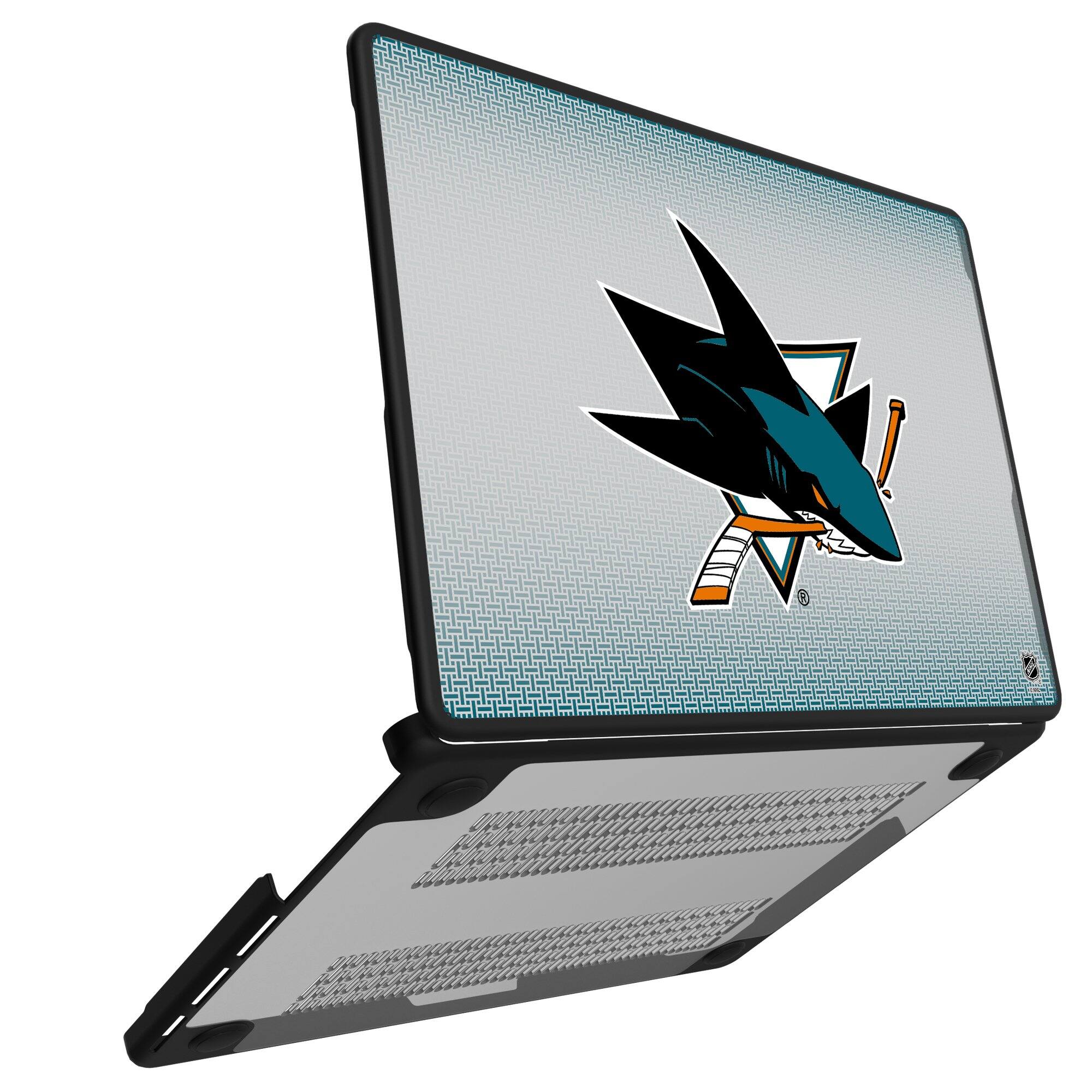 Alt View 1. Keyscaper - San Jose Sharks Linen MacBook Case - Pro 14 in - Multicolor.
