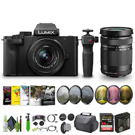 Panasonic - Lumix G100D 4K Mirrorless Camera 12-32mm + M.Zuiko ED 40-150mm Lens