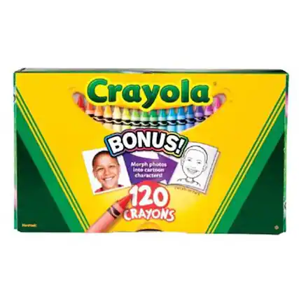 Crayola BONUS! Morph photos into cartoon characters! 120 CRAYONS