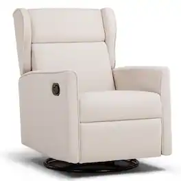 CloudRest Pro - Rocking Recliner Chair Textile Swivel Glider Reclining - Beige