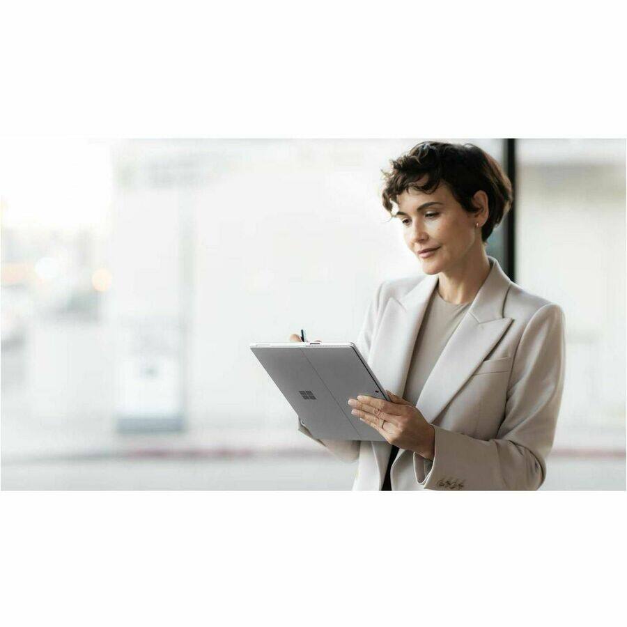 Alt View 5. Microsoft - Microsoft Surface Pro 10 Tablet - 13" - vPro Technology - 32 GB - 1 TB SSD - Platinum - Core Ultra 7 Dodeca-core (12 - Gray.