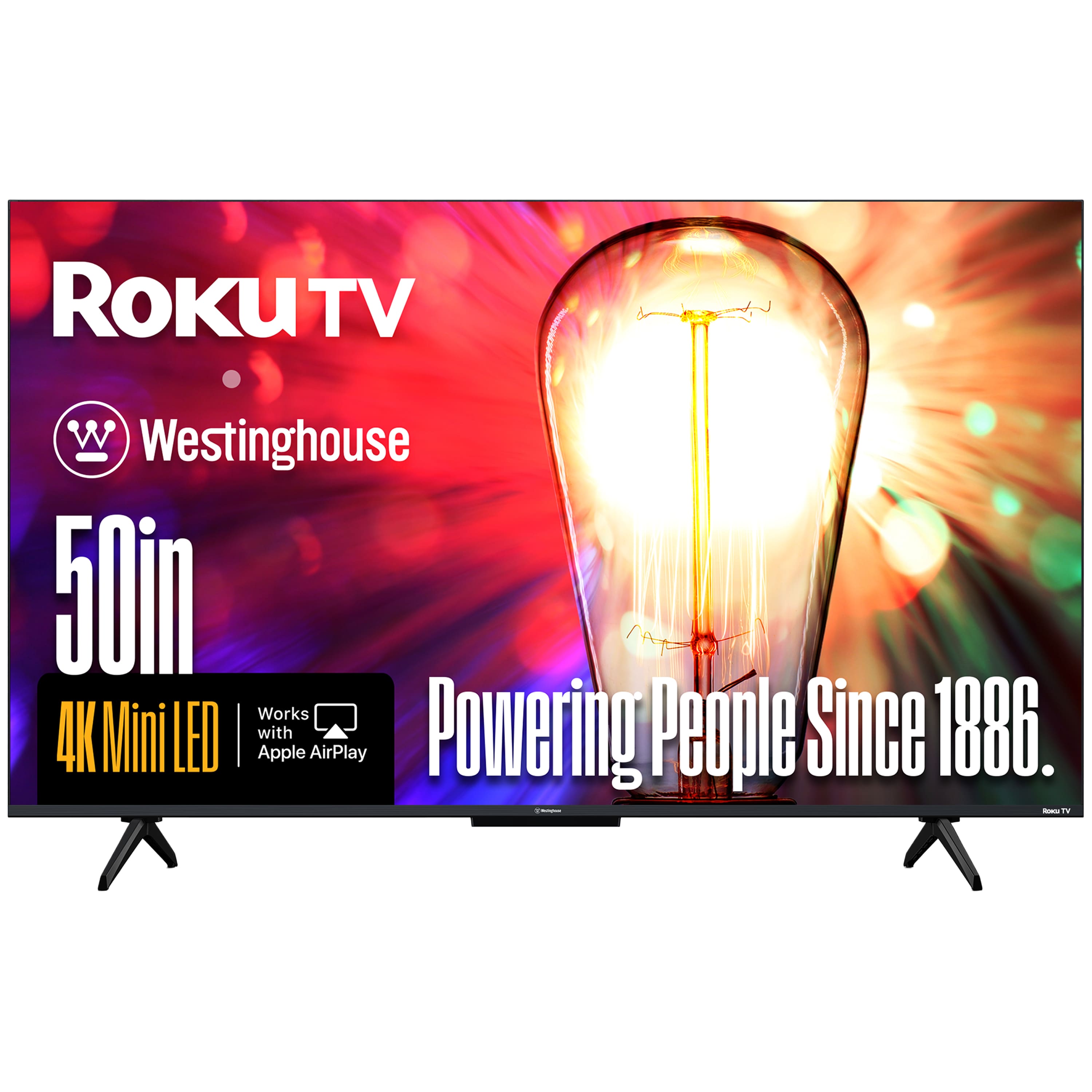 Westinghouse - 50" Mini-LED 4K UHD Roku TV with Dolby Vision, QLED, Local Dimming, MEMC, AirPlay 2 & HomeKit