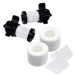 HQRP - 6pcs Vacuum Filter Set for Shark IONFlex IF200 IF250 IF280 IC205 IR70 IR100 DuoClean, Replaces XPREMF100 XPSTMF100