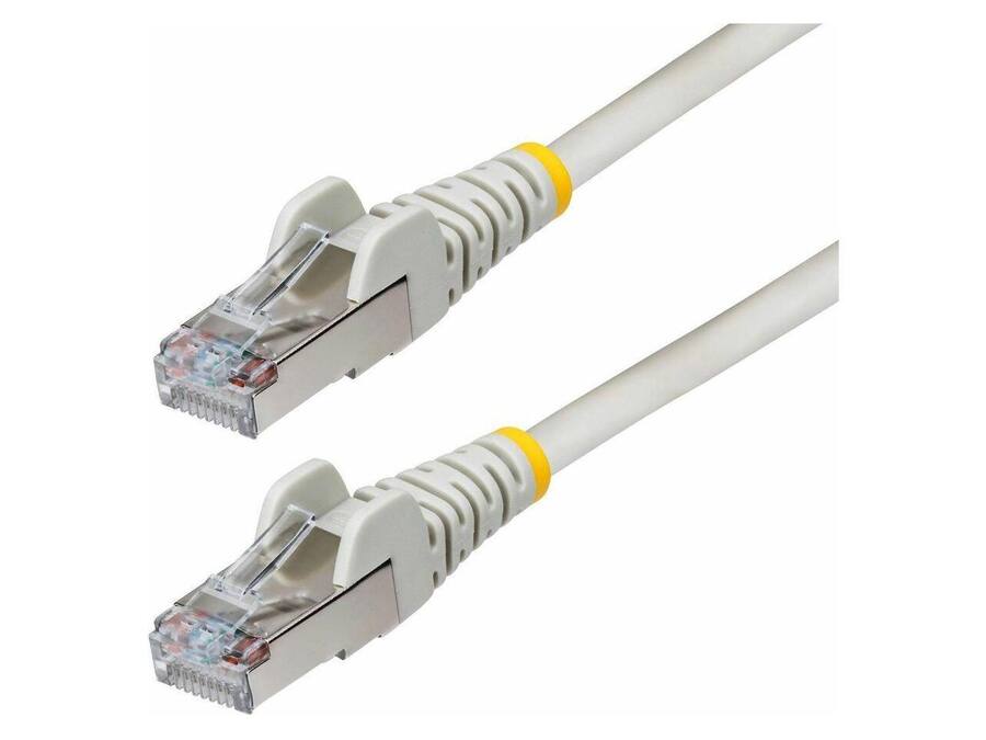 StarTech.com StarTech 75ft Gray CAT6a Ethernet Cable, 10GbE, 100W PoE++ ...