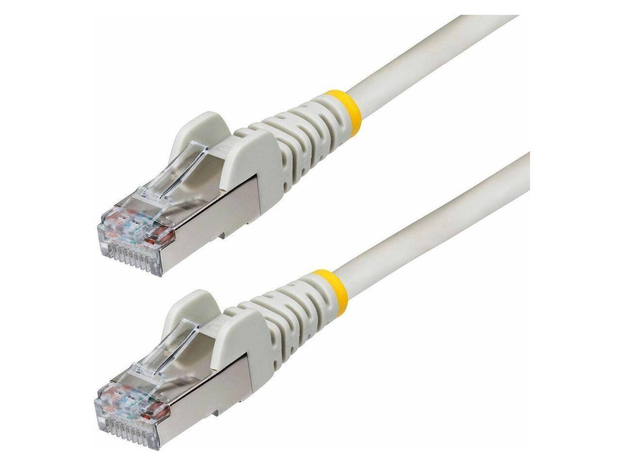 Alt View 1. StarTech.com - StarTech 75ft Gray CAT6a Ethernet Cable, 10GbE, 100W PoE++, S/FTP, LSZH, 27AWG, Shielded Patch Cord.