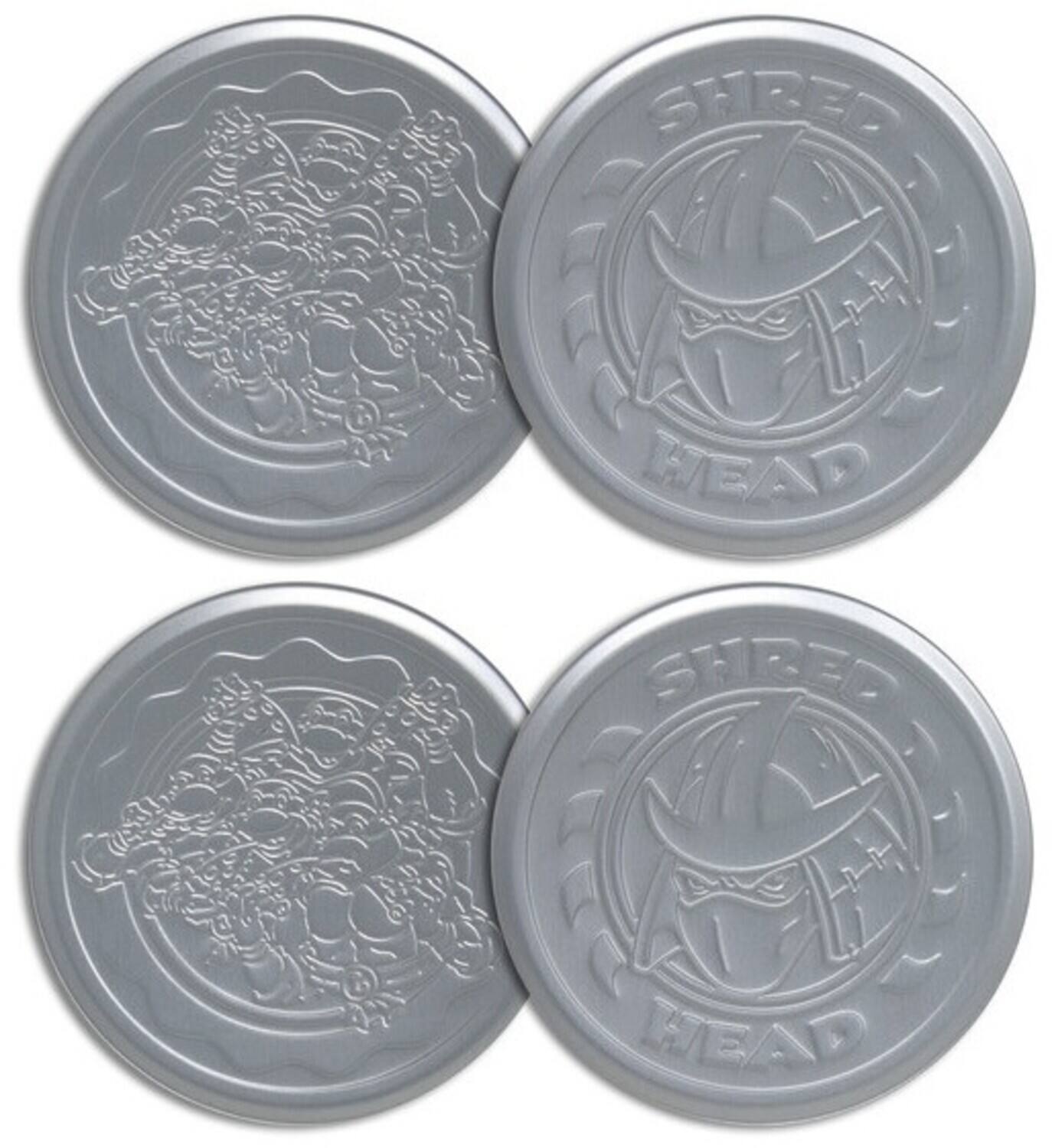 Teenage Mutant Ninja Turtles - Embossed Metal Coasters - Set of 4 (TMNT) - COLLECTIBLES