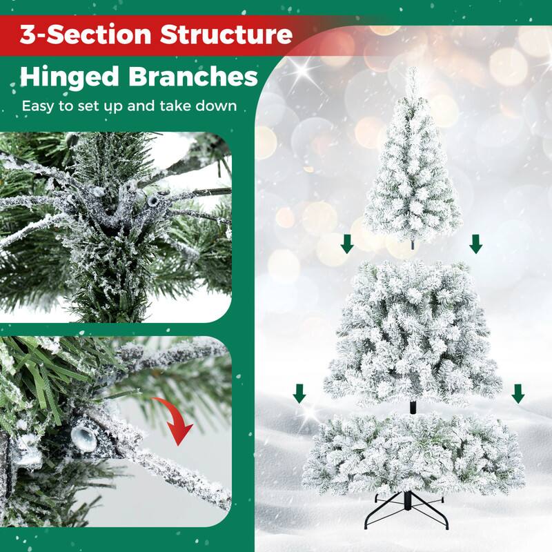 3-Section Structure  
Hinged Branches  
Easy to set up and take down