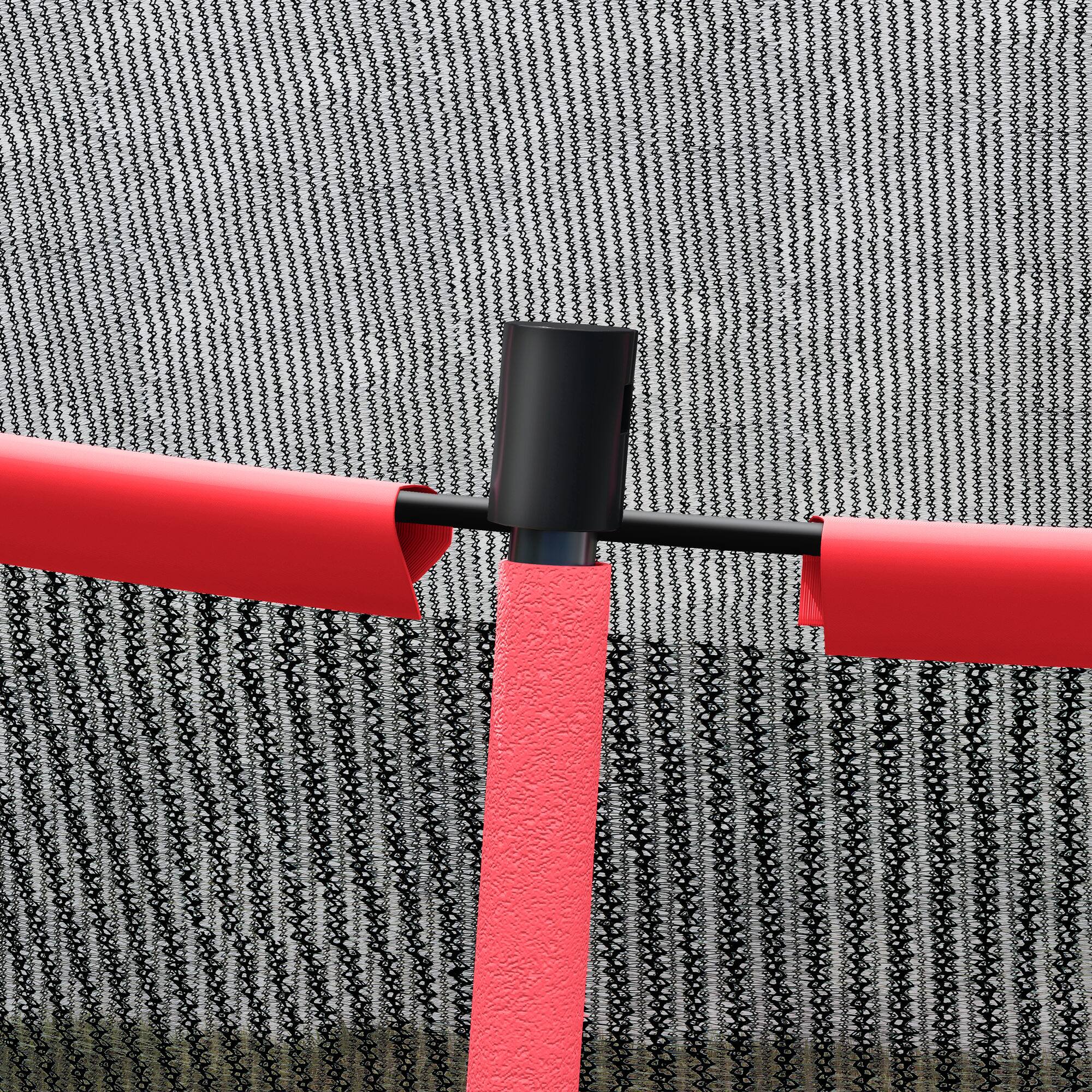 Alt View 5. Soozier - Soozier 10ft Trampoline Outdoor, Recreational Trampoline with Net Enclosure - Red.