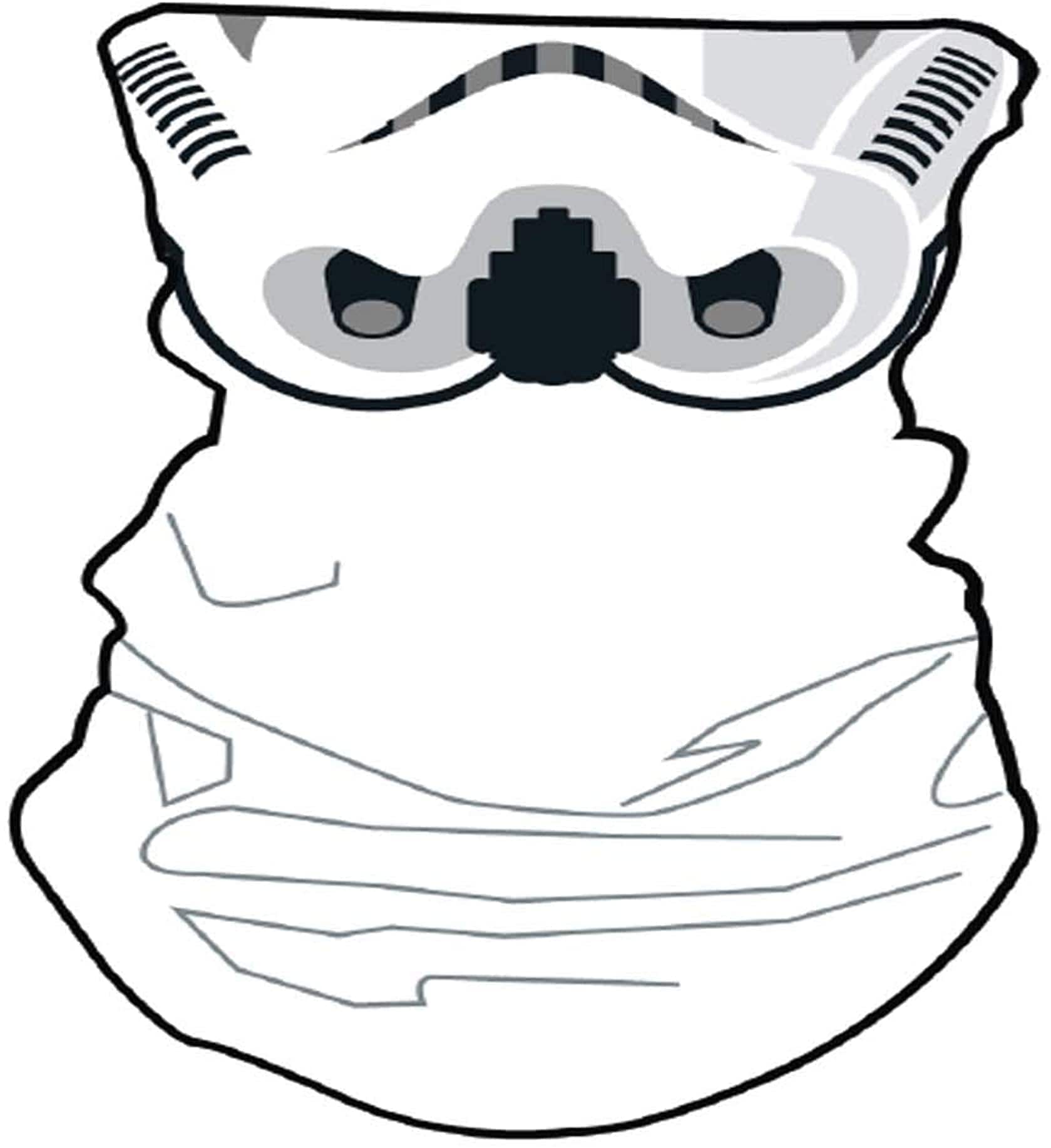 Concept One - Star Wars Stormtrooper Neck Gaiter | One Size - White
