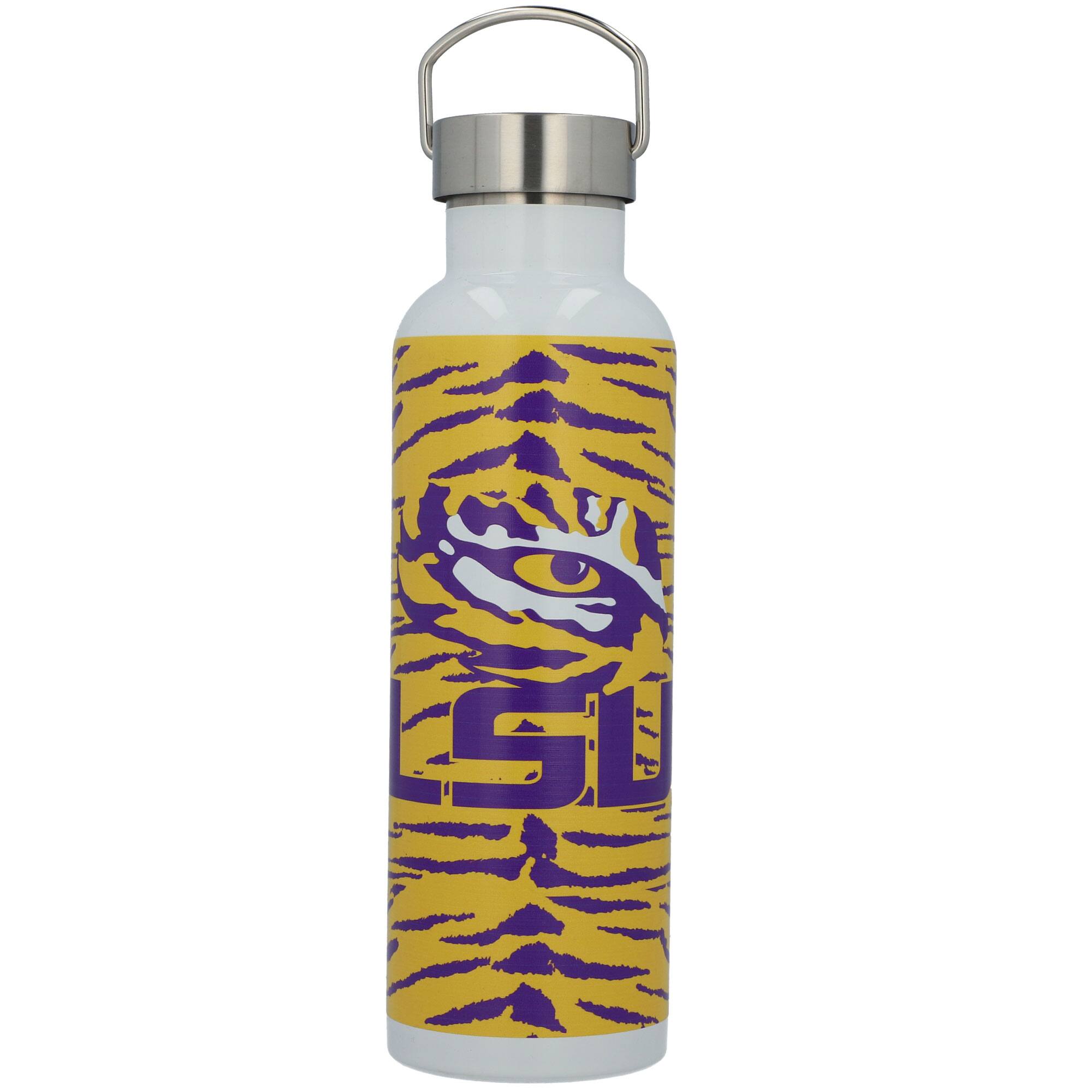 Front. Indigo Falls - LSU Tigers 26oz. Specialty Voda Bottle - Multicolor.