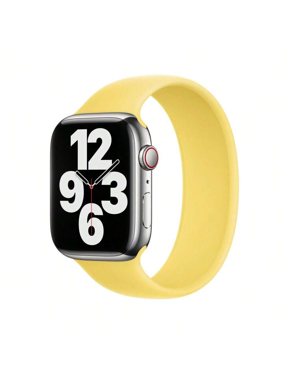 Front. Apple - Watch Solo Loop 41mm - Size 8 - Yellow.
