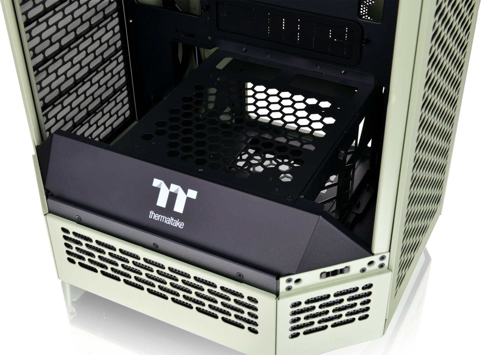 Alt View 29. Thermaltake - The Tower 300 Micro ATX PC Case - Matcha Green.