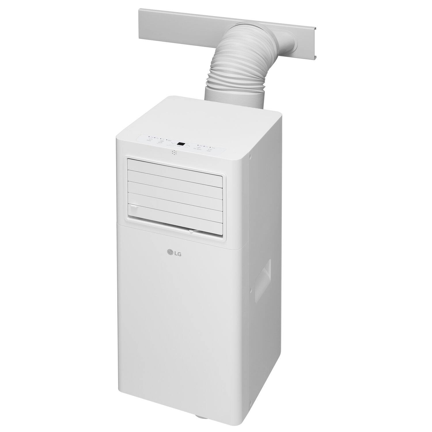 Back. LG - 150 Sq. Ft. 5,100 BTU DOE Portable Air Conditioner - White.