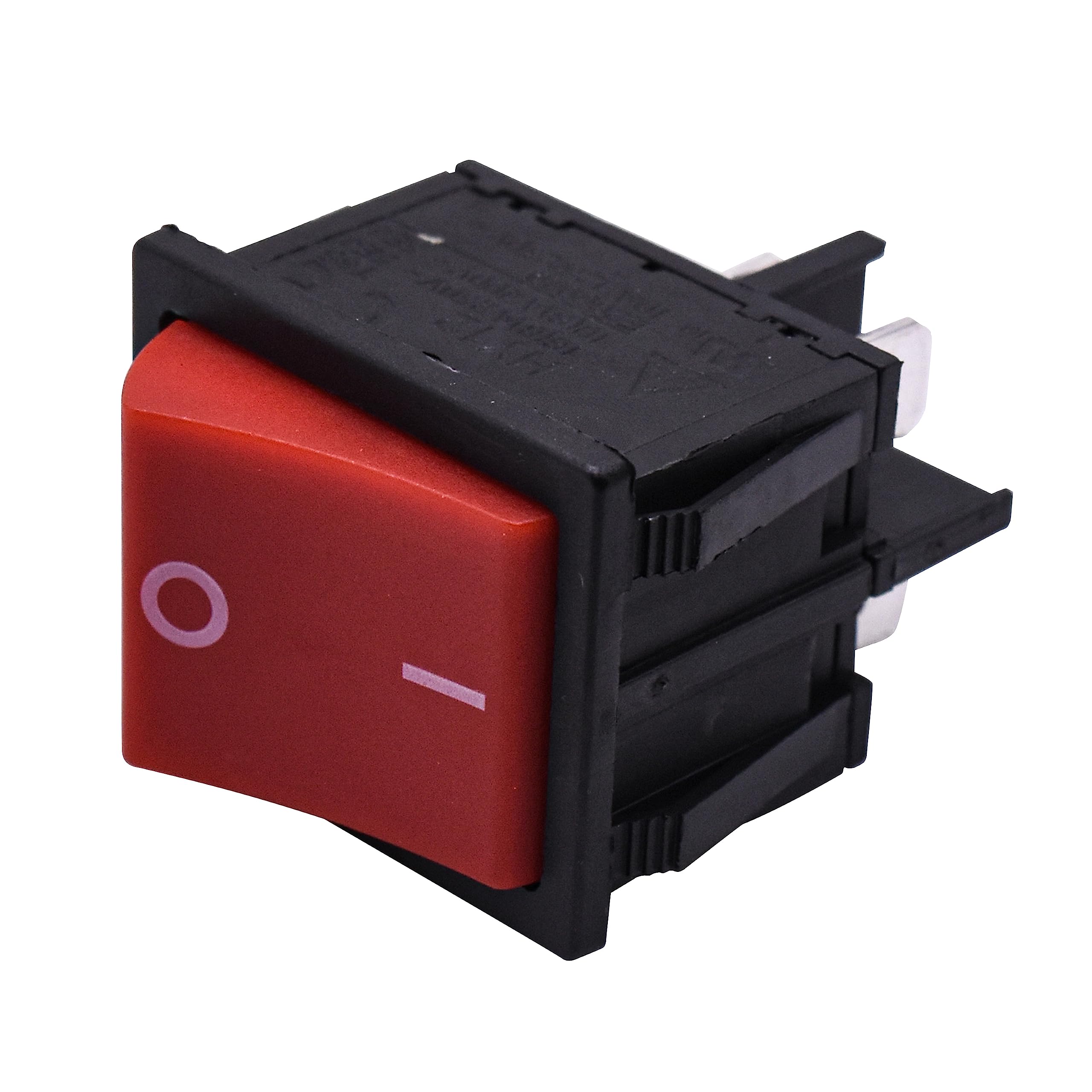 Left. HQRP - ON-OFF Rocker Switch 4-Prong 10 A 125 V UL Listed Replacement for KEDU HY12 - red.