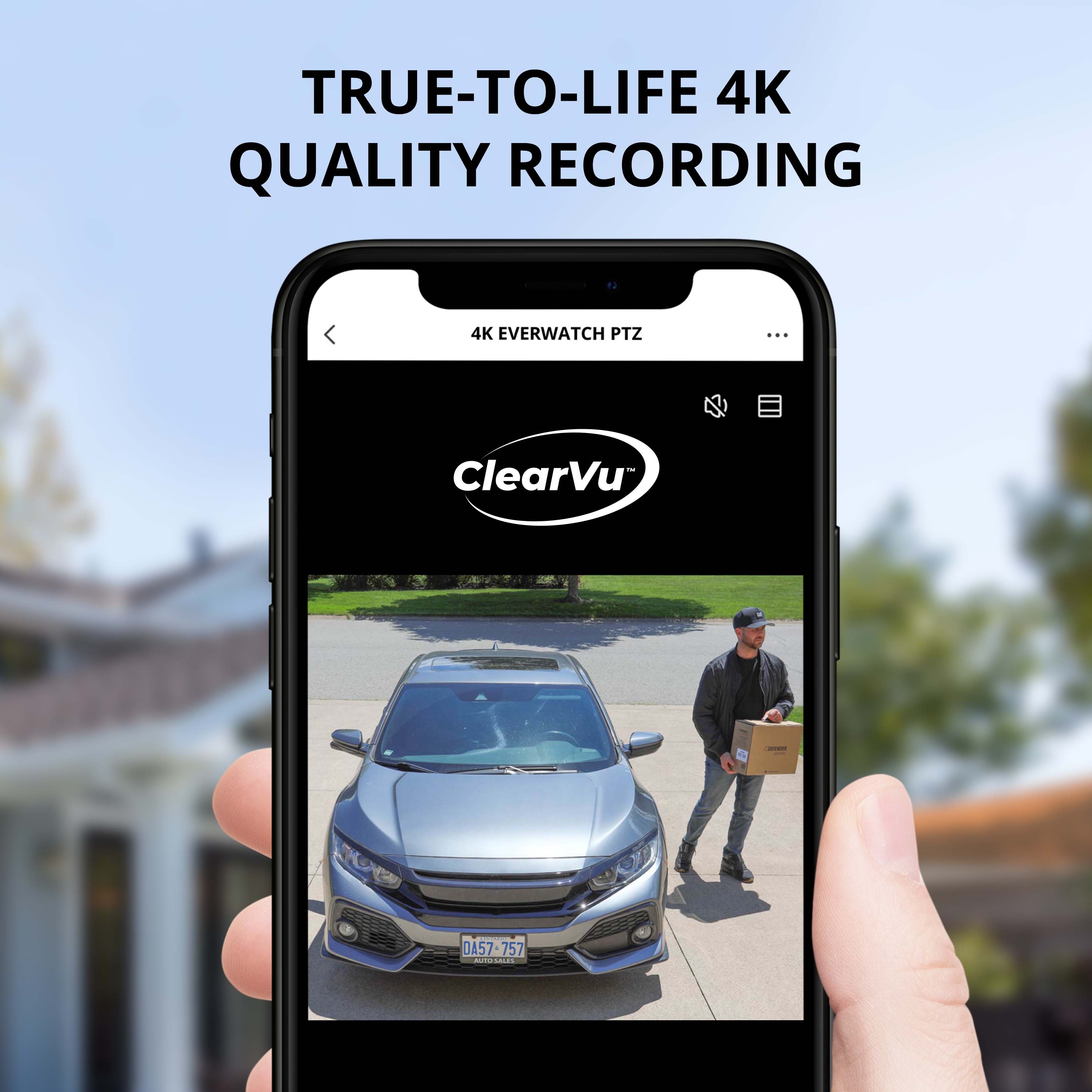 TRUE-TO-LIFE 4K QUALITY RECORDING 4K EVERWATCH PTZ ... ClearVu | I DA57 757 i |