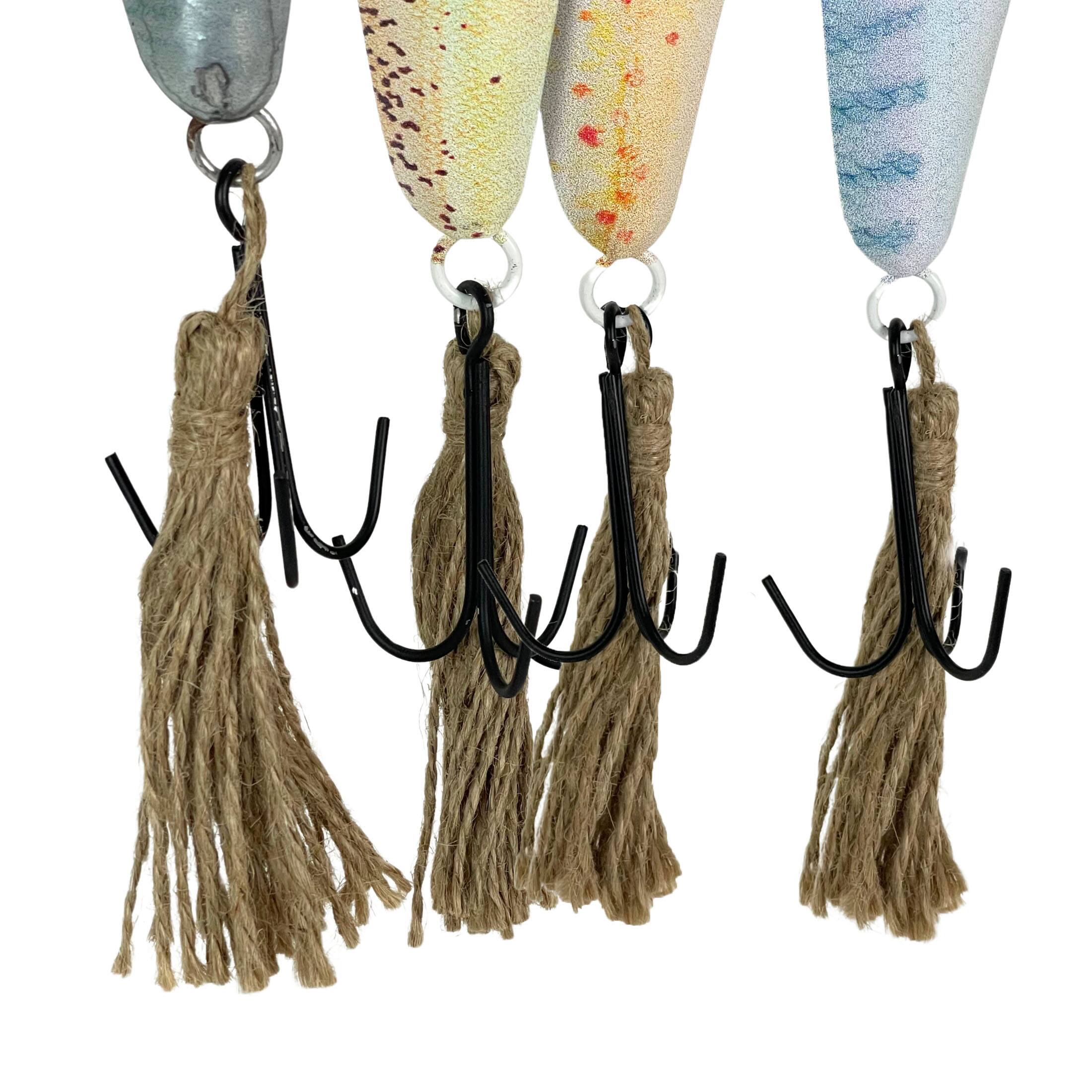Alt View 4. Things2Die4 - Vintage Fishing Lure Wall Hangings – Set of 4, Multicolor Nautical Art - Multicolored.