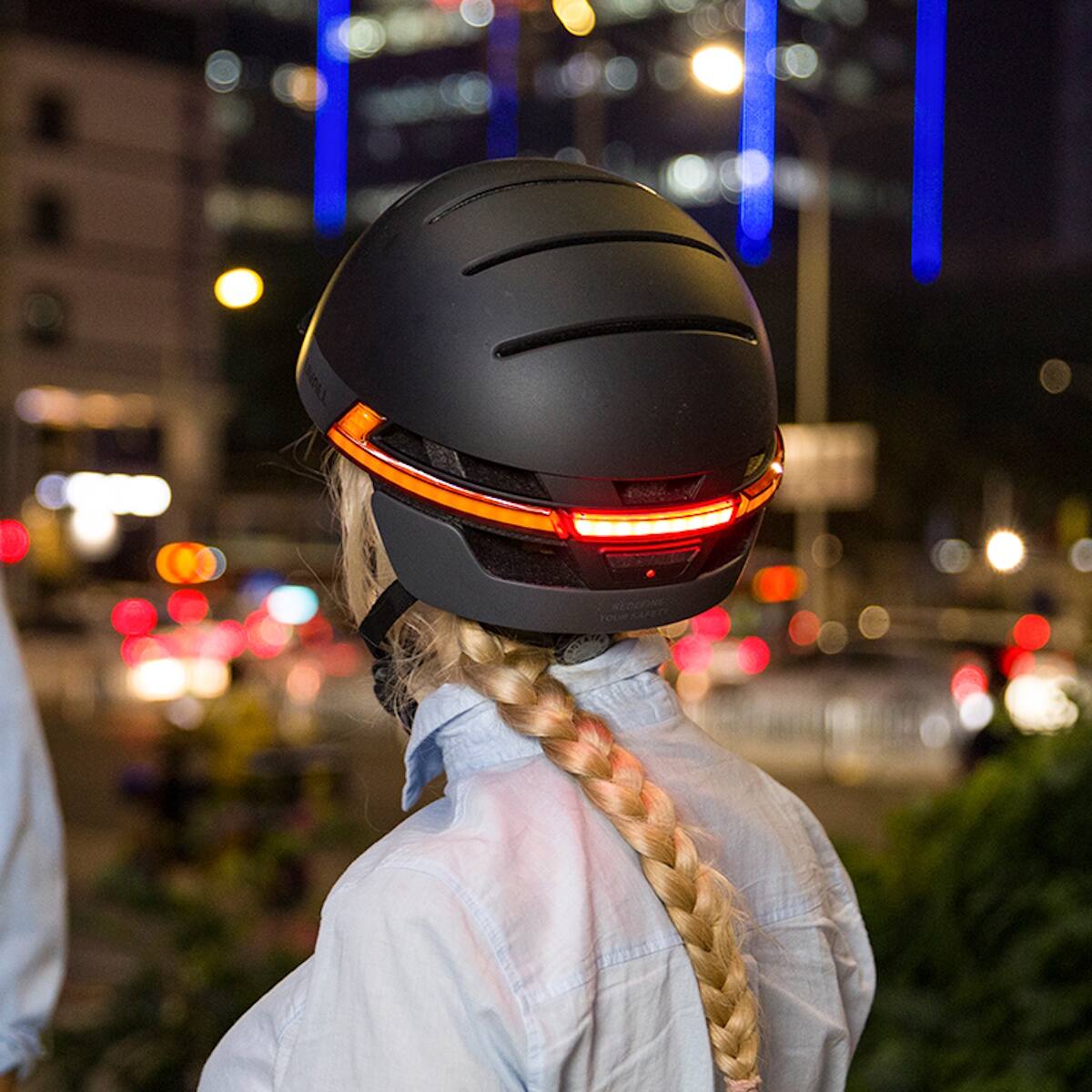 Alt View 7. LIVALL - LIVALL BH51M NEO Smart Bike Helmet with speakers, Smart Lighting, Fall Detection & SOS Alert-Black - Black.