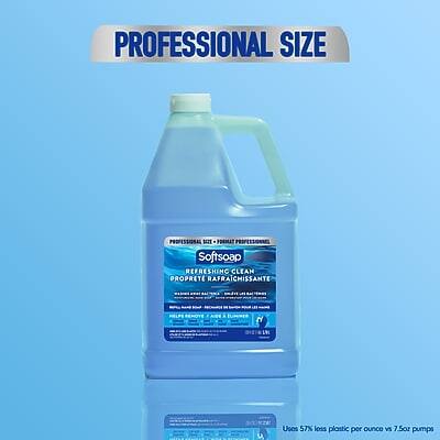 PROFESSIONAL SIZE

Softsoap
REFRESHING CLEAN
PROPRETÉ RAFRAÎCHISSANTE

Uses 57% less plastic per ounce vs 7.5oz pumps