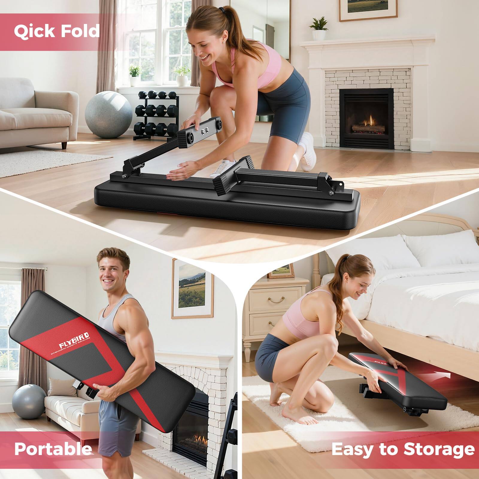 Quick Fold  
Portable  
Easy to Storage