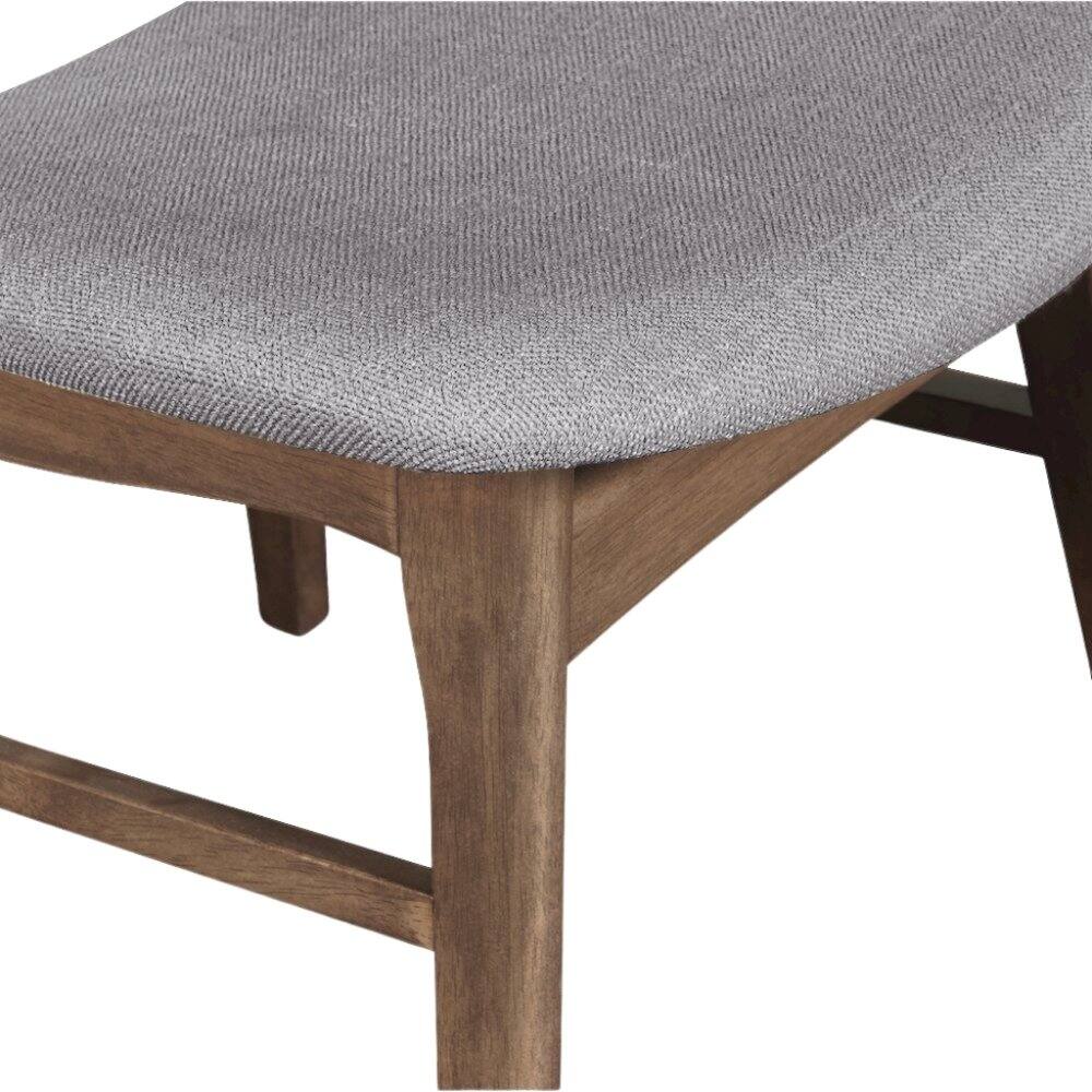 Alt View 2. FurniFact - Wood Dining Chair Set of 2 Mid-Century Dark Gray - Dark Gray.
