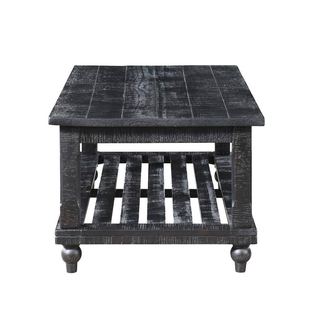 Alt View 1. New Classic Furniture - Cade 3-Piece Wood Occasional Table Set in Black - Black.