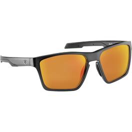 Flying Fisherman - Sandbar Sunglasses - Matte Crystal Black/Amber-Red Mirror
