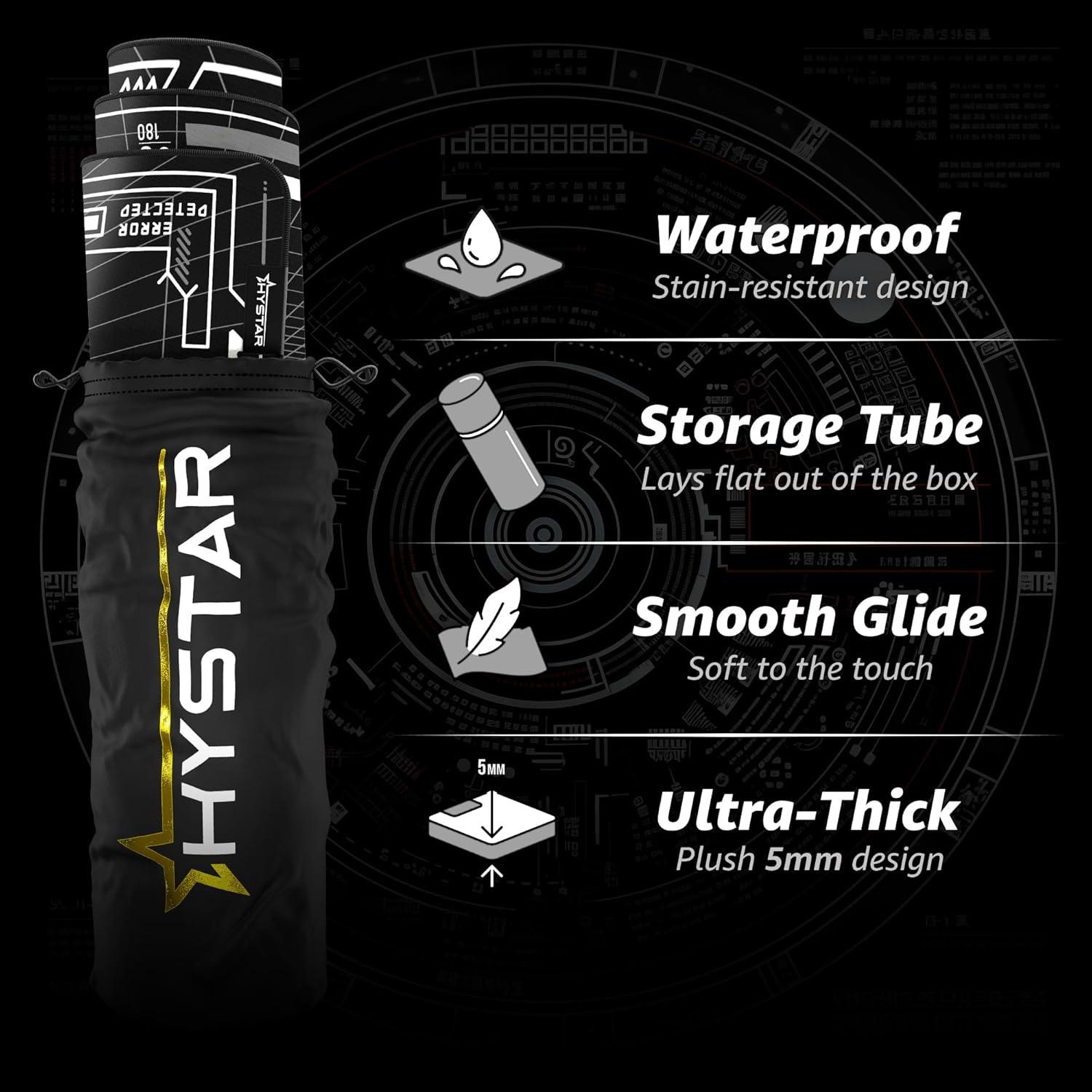 HE 180 DETECTED ERROR A STAR HYSTAR 5M H 14

Waterproof Stain-resistant design

Storage Tube Lays flat out of the box

Smooth Glide Soft to the touch

Ultra-Thick Plush 5mm design