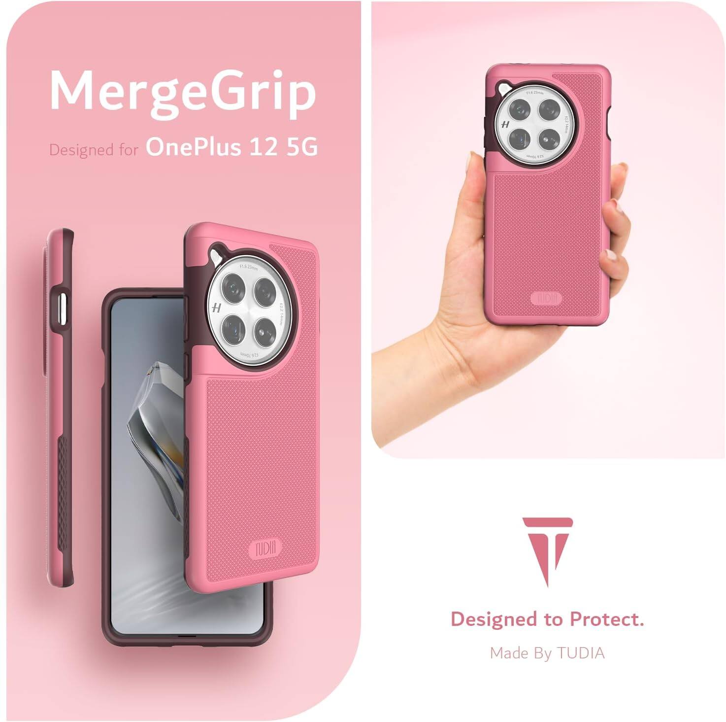 MergeGrip  
Designed for OnePlus 12 5G  

Designed to Protect.  
Made By TUDIA