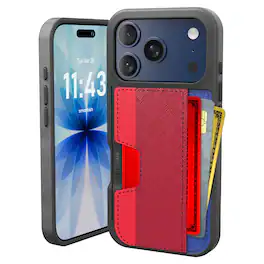 Smartish - iPhone 18 Pro/17 Pro Wallet Case - Wallet Slayer Vol 2 - Card Holder w/ Card Kickstand - Block Party