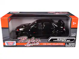 Subaru Impreza WRX STi 1/24 Diecast Model Car by Motormax - Black