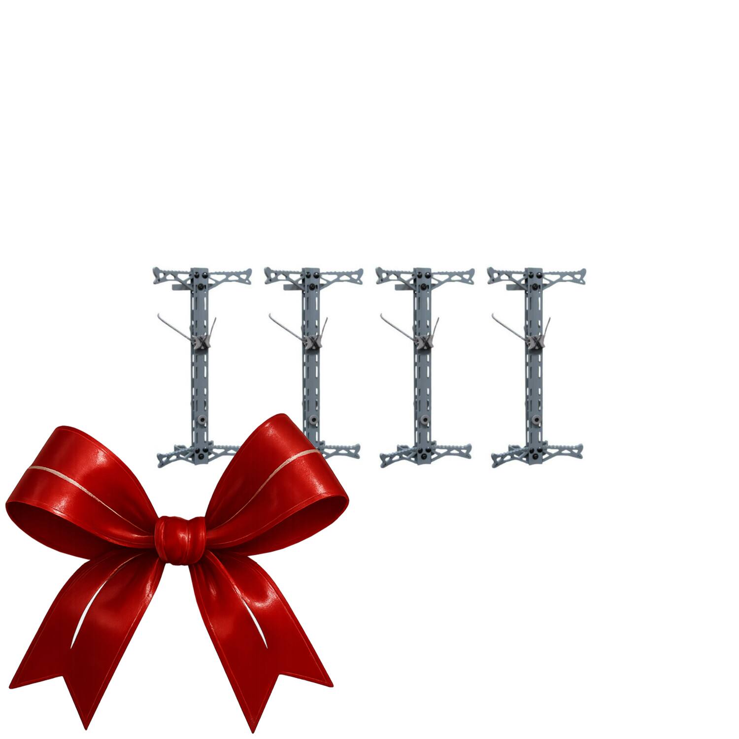 Angle. Hawk - Hawk Hunting Helium 20 Inch Gen 2 Climbing Stick with Helium Rope 4 Pack - Gray.