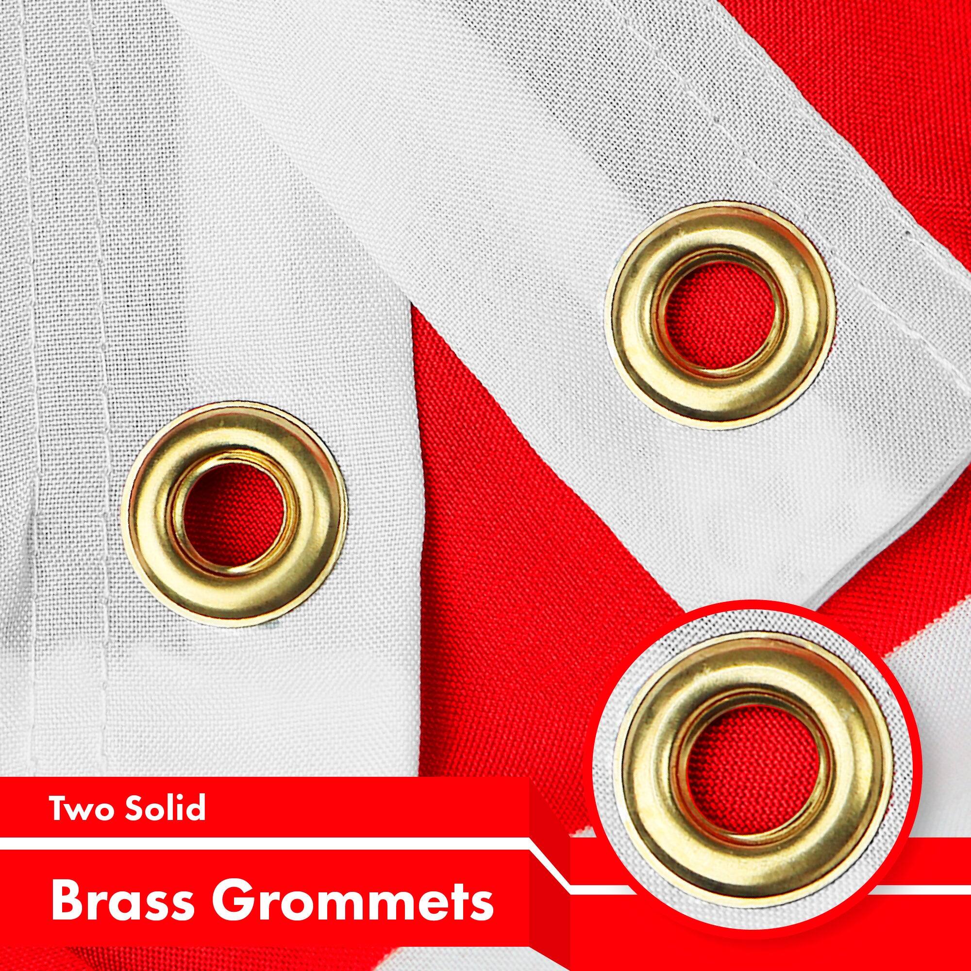 Two Solid Brass Grommets