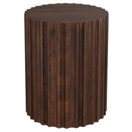 Simpli Home - Rolf 16 inch Wide Solid Mango Boho Contemporary End Table, Assembled - Walnut Brown