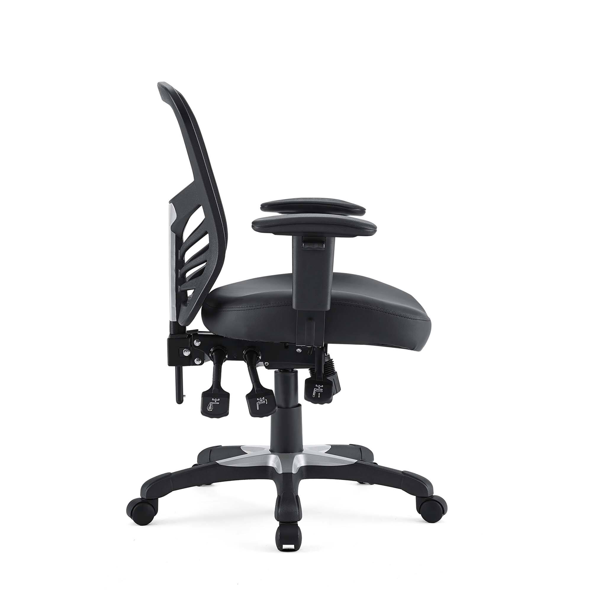 Alt View 2. Modway - Articulate Vinyl Office Chair by Modway - Black.