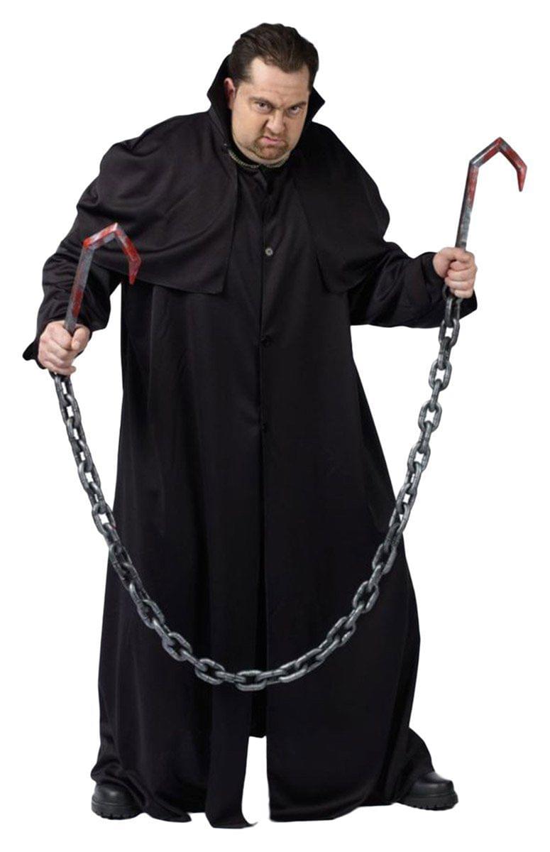 Front. Funworld - Meat Hook Costume Prop Weapon - Silver.