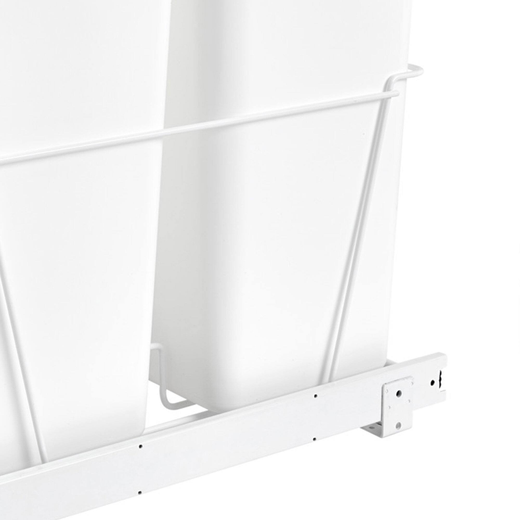 Alt View 5. Rev-A-Shelf - Rev-A-Shelf Double Pullout Kitchen Cabinet 27 qt. Trash Can, RV-15PB-2 S - White.